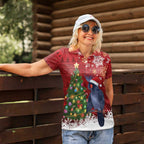 Australia Palm Cockatoo Christmas Women Polo Shirt Goliath Cockatoo Santa Merry Chrissie - Aussie Hoodie