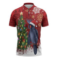 Australia Palm Cockatoo Christmas Zipper Polo Shirt Goliath Cockatoo Santa Merry Chrissie - Aussie Hoodie