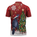 Australia Palm Cockatoo Christmas Zipper Polo Shirt Goliath Cockatoo Santa Merry Chrissie - Aussie Hoodie