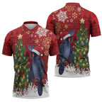 Australia Palm Cockatoo Christmas Zipper Polo Shirt Goliath Cockatoo Santa Merry Chrissie - Aussie Hoodie