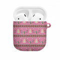 Australia Pink Galah Christmas AirPods Case Eolophus Roseicapilla Bottlebrush Seamless - Aussie Hoodie