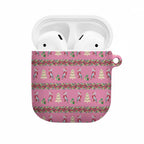 Australia Pink Galah Christmas AirPods Case Eolophus Roseicapilla Bottlebrush Seamless - Aussie Hoodie