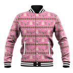 Australia Pink Galah Christmas Baseball Jacket Eolophus Roseicapilla Bottlebrush Seamless - Aussie Hoodie