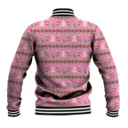 Australia Pink Galah Christmas Baseball Jacket Eolophus Roseicapilla Bottlebrush Seamless - Aussie Hoodie