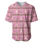 Australia Pink Galah Christmas Baseball Jersey Eolophus Roseicapilla Bottlebrush Seamless - Aussie Hoodie