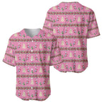 Australia Pink Galah Christmas Baseball Jersey Eolophus Roseicapilla Bottlebrush Seamless - Aussie Hoodie