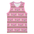 Australia Pink Galah Christmas Basketball Jersey Eolophus Roseicapilla Bottlebrush Seamless - Aussie Hoodie