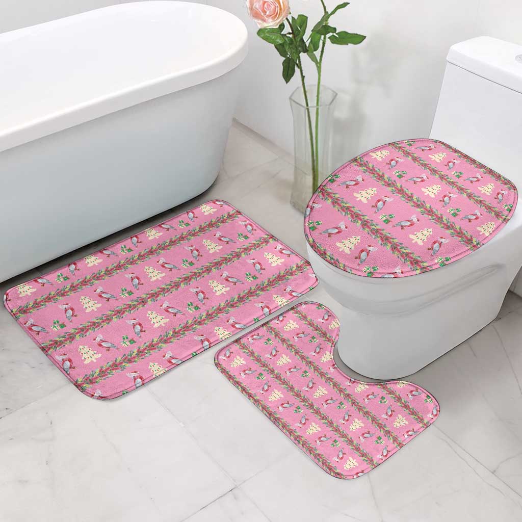 Australia Pink Galah Christmas Bathroom Set Eolophus Roseicapilla Bottlebrush Seamless - Aussie Hoodie