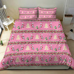 Australia Pink Galah Christmas Bedding Set Eolophus Roseicapilla Bottlebrush Seamless - Aussie Hoodie