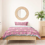 Australia Pink Galah Christmas Bedding Set Eolophus Roseicapilla Bottlebrush Seamless - Aussie Hoodie