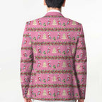 Australia Pink Galah Christmas Blazer Eolophus Roseicapilla Bottlebrush Seamless - Aussie Hoodie