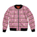 Australia Pink Galah Christmas Bomber Jacket Eolophus Roseicapilla Bottlebrush Seamless - Aussie Hoodie