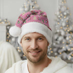 Australia Pink Galah Christmas Santa Hat Eolophus Roseicapilla Bottlebrush Seamless - Aussie Hoodie