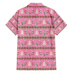 Australia Pink Galah Christmas Family Matching Off The Shoulder Long Sleeve Dress and Hawaiian Shirt Eolophus Roseicapilla Bottlebrush Seamless - Aussie Hoodie