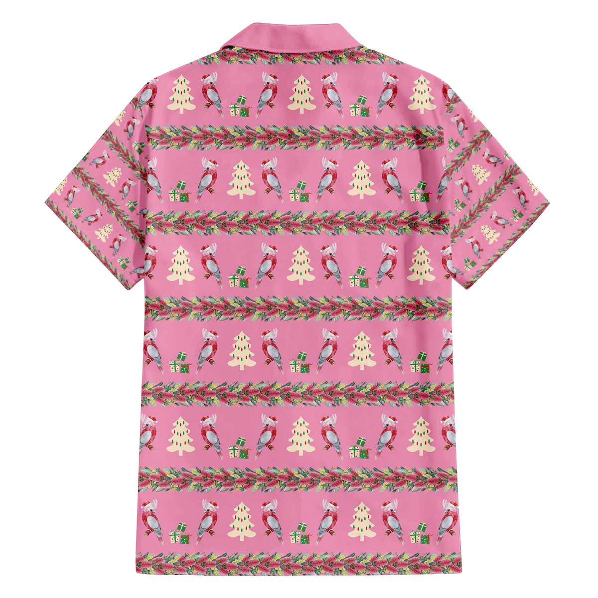 Australia Pink Galah Christmas Family Matching Off The Shoulder Long Sleeve Dress and Hawaiian Shirt Eolophus Roseicapilla Bottlebrush Seamless - Aussie Hoodie