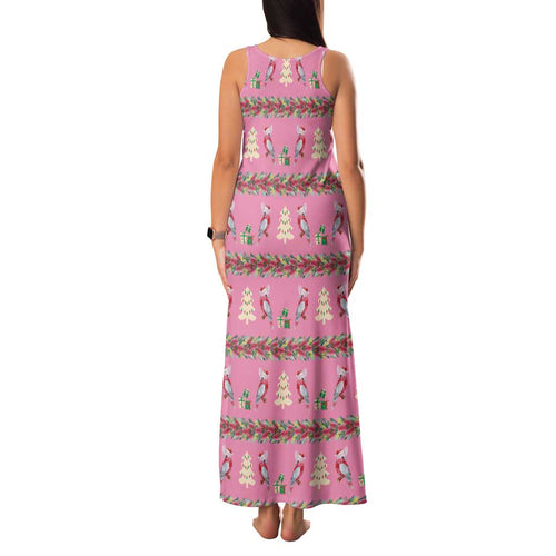 Australia Pink Galah Christmas Family Matching Tank Maxi Dress and Hawaiian Shirt Eolophus Roseicapilla Bottlebrush Seamless - Aussie Hoodie