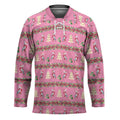 Australia Pink Galah Christmas Hockey Jersey Eolophus Roseicapilla Bottlebrush Seamless - Aussie Hoodie