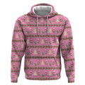 Australia Pink Galah Christmas Hoodie Eolophus Roseicapilla Bottlebrush Seamless - Aussie Hoodie