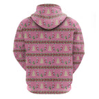 Australia Pink Galah Christmas Hoodie Eolophus Roseicapilla Bottlebrush Seamless - Aussie Hoodie