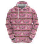 Australia Pink Galah Christmas Hoodie Eolophus Roseicapilla Bottlebrush Seamless - Aussie Hoodie