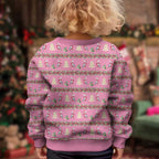 Australia Pink Galah Christmas Kid Ugly Christmas Sweater Eolophus Roseicapilla Bottlebrush Seamless - Aussie Hoodie
