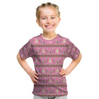 Australia Pink Galah Christmas Kid T Shirt Eolophus Roseicapilla Bottlebrush Seamless - Aussie Hoodie