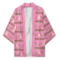 Australia Pink Galah Christmas Kimono Eolophus Roseicapilla Bottlebrush Seamless - Aussie Hoodie