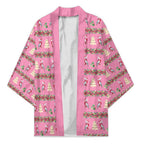 Australia Pink Galah Christmas Kimono Eolophus Roseicapilla Bottlebrush Seamless - Aussie Hoodie