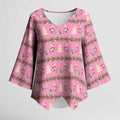 Australia Pink Galah Christmas Kimono Sleeve Blouse Eolophus Roseicapilla Bottlebrush Seamless - Aussie Hoodie