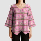 Australia Pink Galah Christmas Kimono Sleeve Blouse Eolophus Roseicapilla Bottlebrush Seamless - Aussie Hoodie
