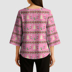 Australia Pink Galah Christmas Kimono Sleeve Blouse Eolophus Roseicapilla Bottlebrush Seamless - Aussie Hoodie