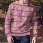 Australia Pink Galah Christmas Ugly Christmas Sweater Eolophus Roseicapilla Bottlebrush Seamless - Aussie Hoodie