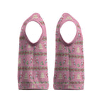 Australia Pink Galah Christmas Knitted V-Neck Vest Eolophus Roseicapilla Bottlebrush Seamless - Aussie Hoodie
