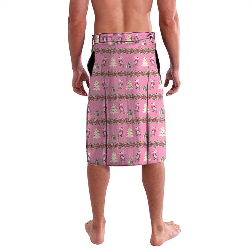 Australia Pink Galah Christmas Lavalava Eolophus Roseicapilla Bottlebrush Seamless - Aussie Hoodie