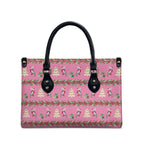 Australia Pink Galah Christmas Leather Bag Eolophus Roseicapilla Bottlebrush Seamless - Aussie Hoodie