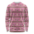 Australia Pink Galah Christmas Long Sleeve Shirt Eolophus Roseicapilla Bottlebrush Seamless - Aussie Hoodie