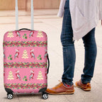 Australia Pink Galah Christmas Luggage Cover Eolophus Roseicapilla Bottlebrush Seamless - Aussie Hoodie