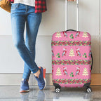 Australia Pink Galah Christmas Luggage Cover Eolophus Roseicapilla Bottlebrush Seamless - Aussie Hoodie