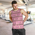 Australia Pink Galah Christmas Men Tank Top Eolophus Roseicapilla Bottlebrush Seamless - Aussie Hoodie