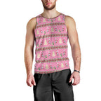 Australia Pink Galah Christmas Men Tank Top Eolophus Roseicapilla Bottlebrush Seamless - Aussie Hoodie