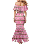 Australia Pink Galah Christmas Mermaid Dress Eolophus Roseicapilla Bottlebrush Seamless - Aussie Hoodie