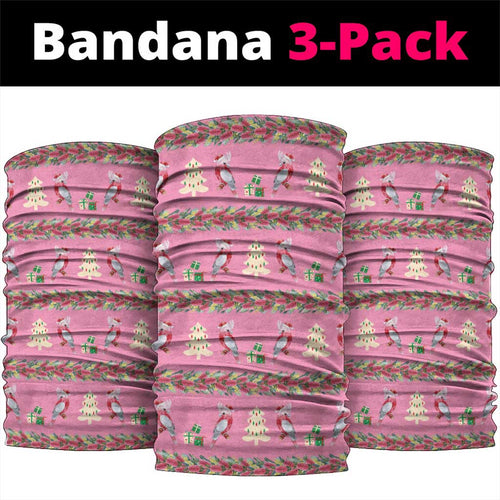 Australia Pink Galah Christmas Neck Gaiter Eolophus Roseicapilla Bottlebrush Seamless - Aussie Hoodie