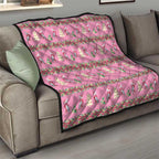 Australia Pink Galah Christmas Quilt Eolophus Roseicapilla Bottlebrush Seamless - Aussie Hoodie