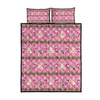 Australia Pink Galah Christmas Quilt Bed Set Eolophus Roseicapilla Bottlebrush Seamless - Aussie Hoodie