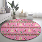 Australia Pink Galah Christmas Round Carpet Eolophus Roseicapilla Bottlebrush Seamless - Aussie Hoodie