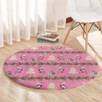 Australia Pink Galah Christmas Round Carpet Eolophus Roseicapilla Bottlebrush Seamless - Aussie Hoodie