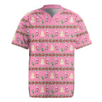 Australia Pink Galah Christmas Rugby Jersey Eolophus Roseicapilla Bottlebrush Seamless - Aussie Hoodie