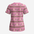 Australia Pink Galah Christmas Scrub Top Eolophus Roseicapilla Bottlebrush Seamless - Aussie Hoodie