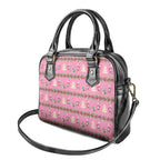 Australia Pink Galah Christmas Shoulder Handbag Eolophus Roseicapilla Bottlebrush Seamless - Aussie Hoodie