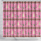 Australia Pink Galah Christmas Shower Curtain Eolophus Roseicapilla Bottlebrush Seamless - Aussie Hoodie
